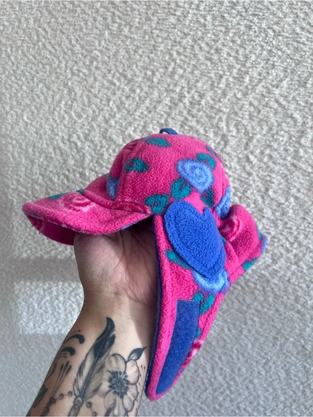 Gymboree Vintage Rainbow Tag Pink Fleece Jacket Hat Booties Bundle‎ Size 9-18 Mo